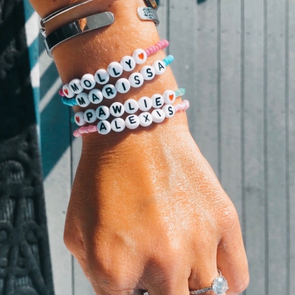 Personalized Name Beaded Bracelets - Picture 2 of 7